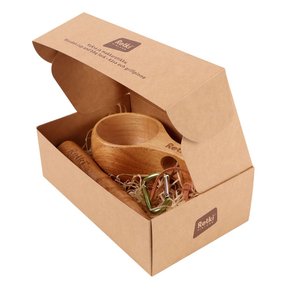 Retkeilijän kuksa ja makkaratikku -setti