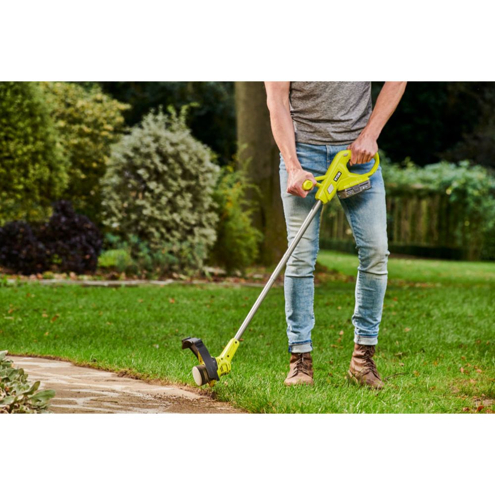 Ryobi ONE+ akutrimmer ja akutrel RY18LT23ADD2-120 (2,0 Ah)