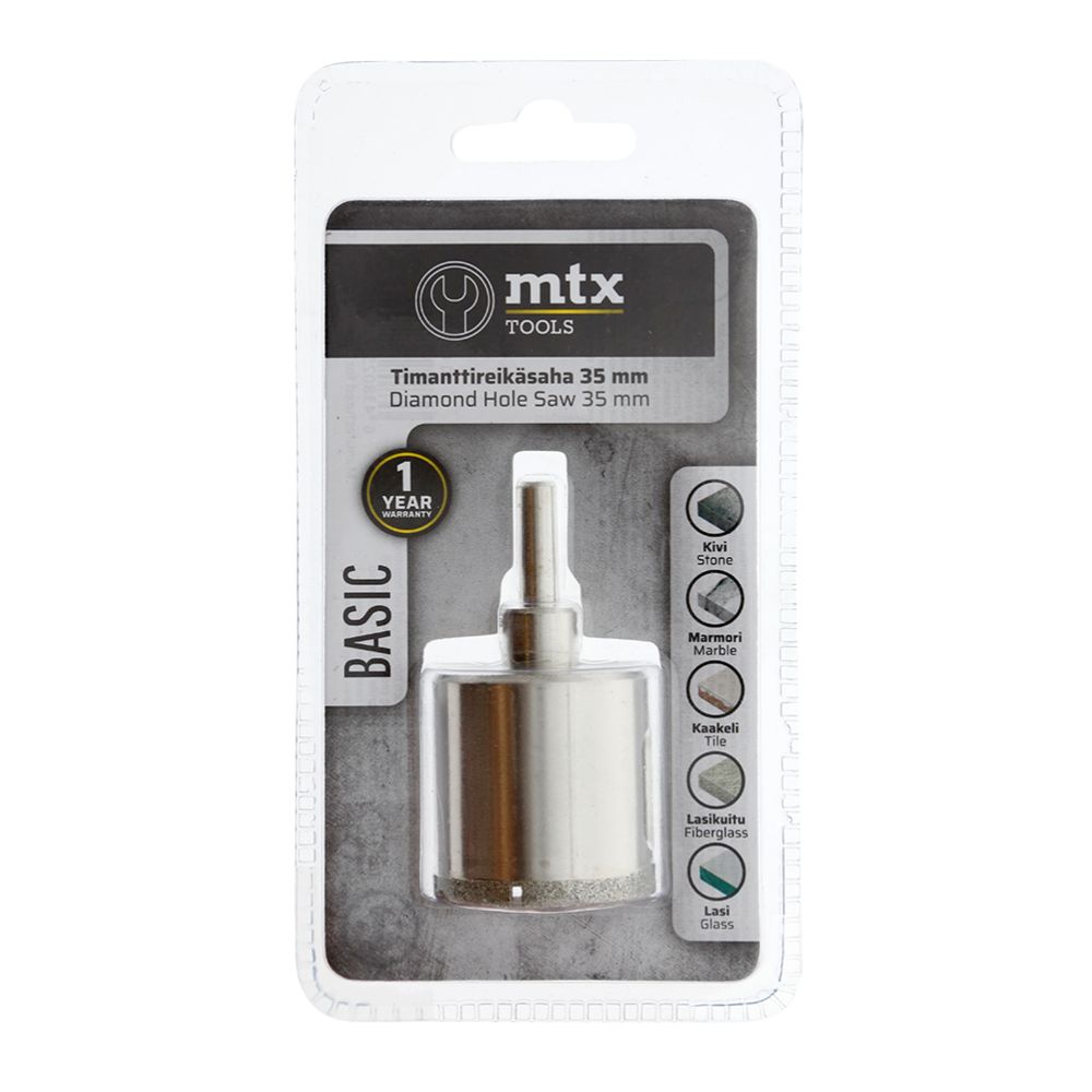 MTX Tools Basic teemantkattega augusaag, 35 mm