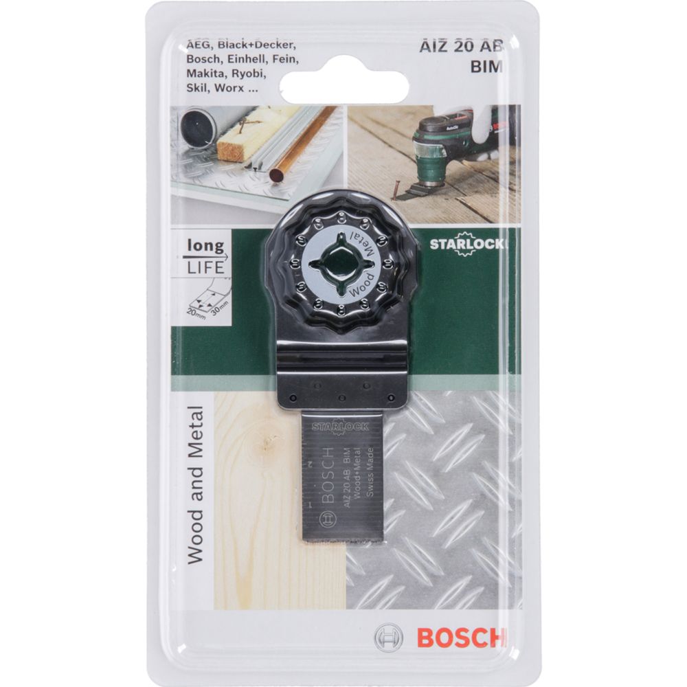 Bosch sukeldussaele tera AIZ 20 AB Wood and Metal jaoks 20 x 30 mm