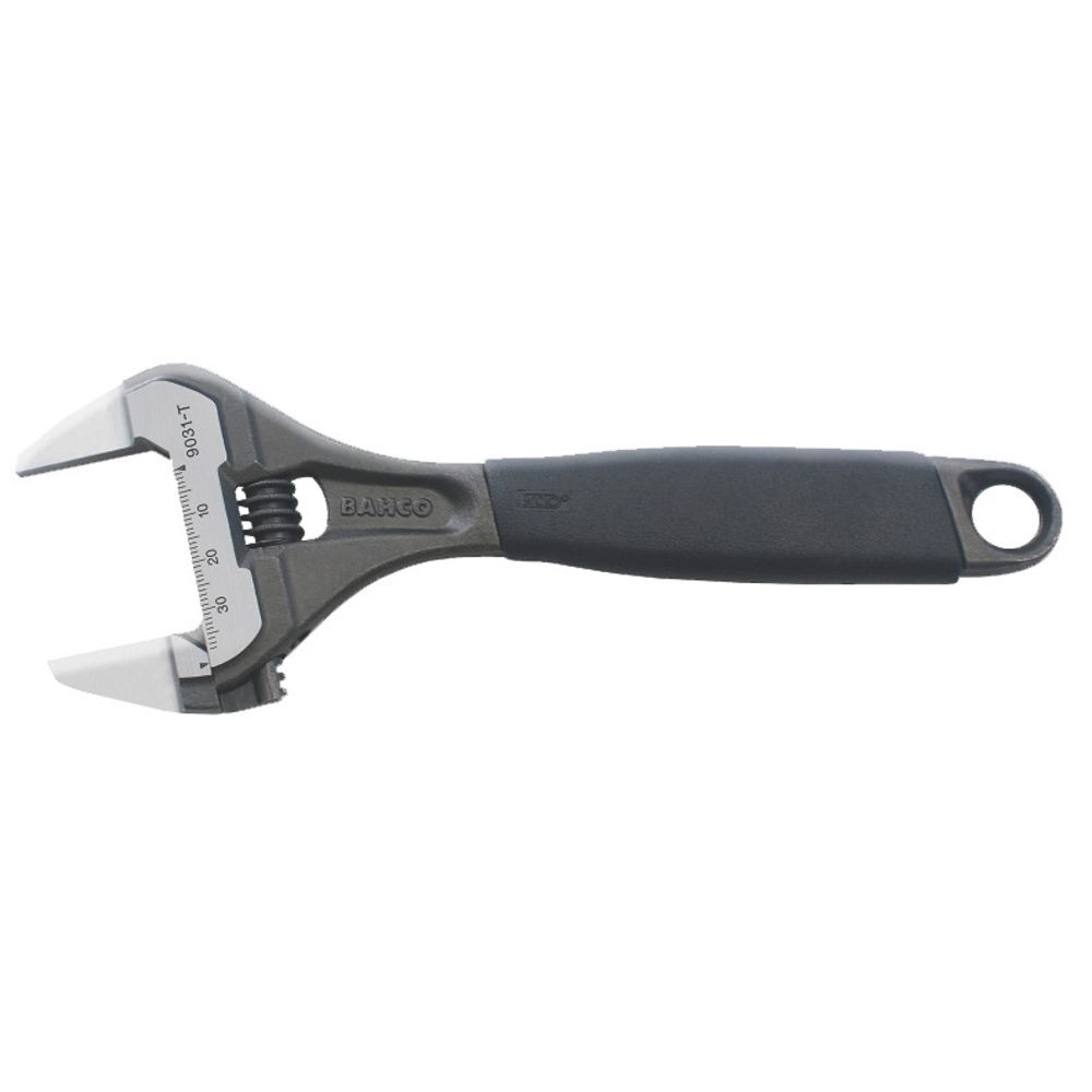 Bahco 9031-T Ergo skiftnyckel med tunna käftar 8’’ 0–38 mm