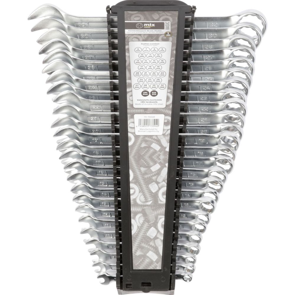 MTX Tools Basic U-ringnyckelsats 6–32 mm 25 delar