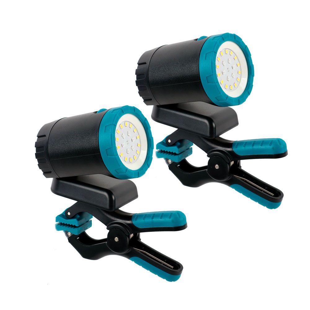 Led Energie LED-apuvalot kiinnityskahvoilla, ladattavat 3 x 5 W 1500 lm 4500 K IP44