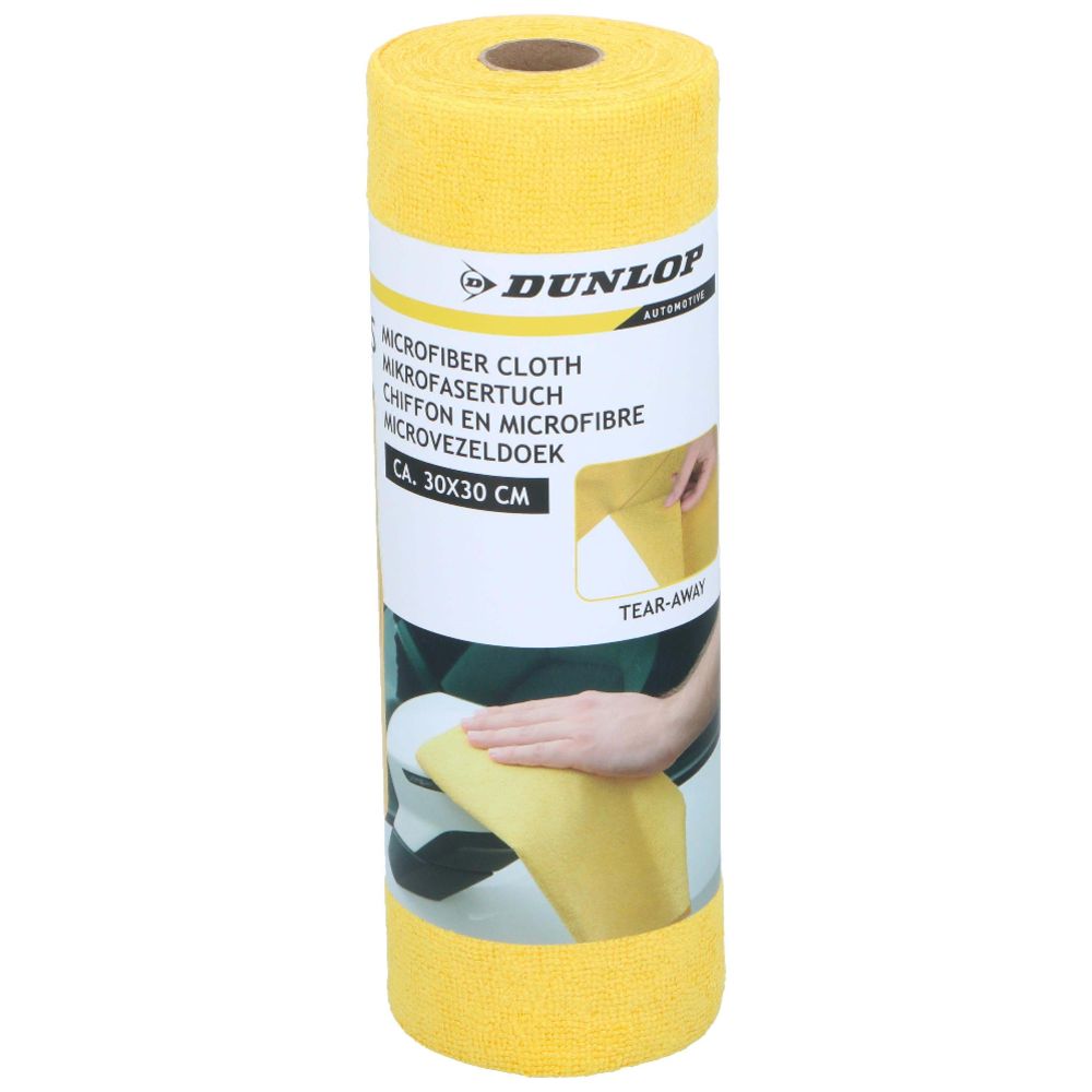 Dunlop Mikrofiberduk Rulle, 30 st
