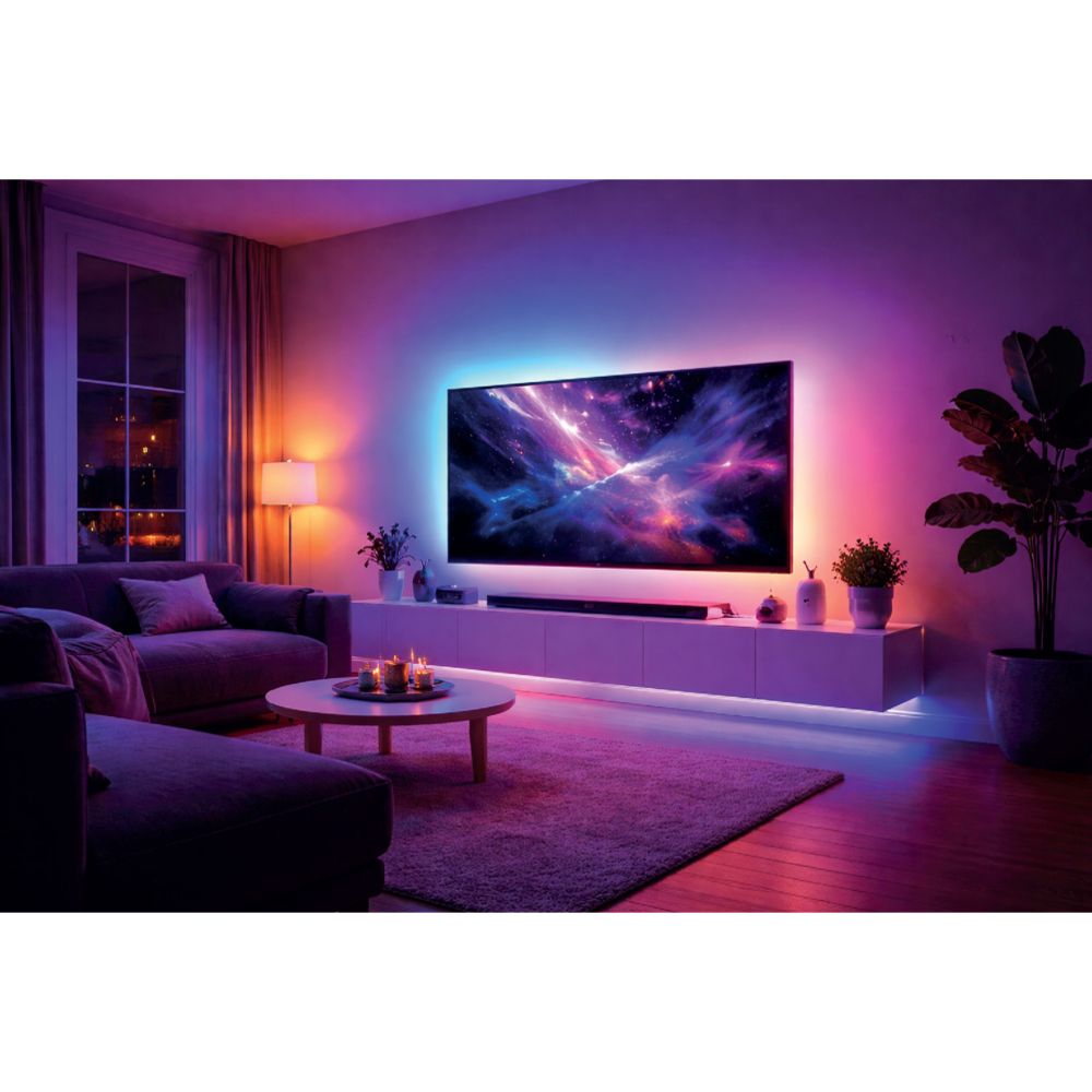Led Energie RGBIC LED nauha 2M USB-A kaukosäätimellä