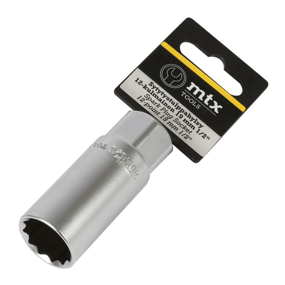 MTX Tools 12-kantig tändstiftshylsa 19 mm 1/2"