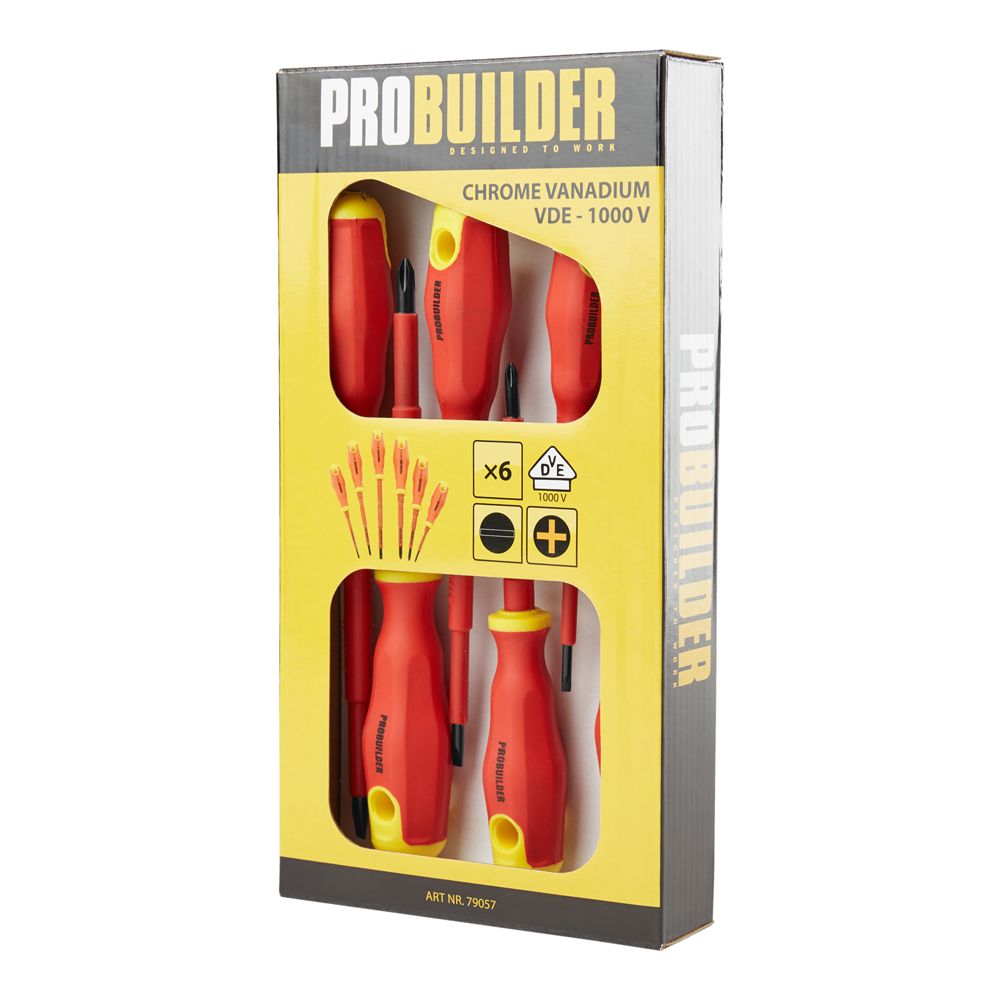 Probuilder VDE kruvikeerajate komplekt, 6 tk