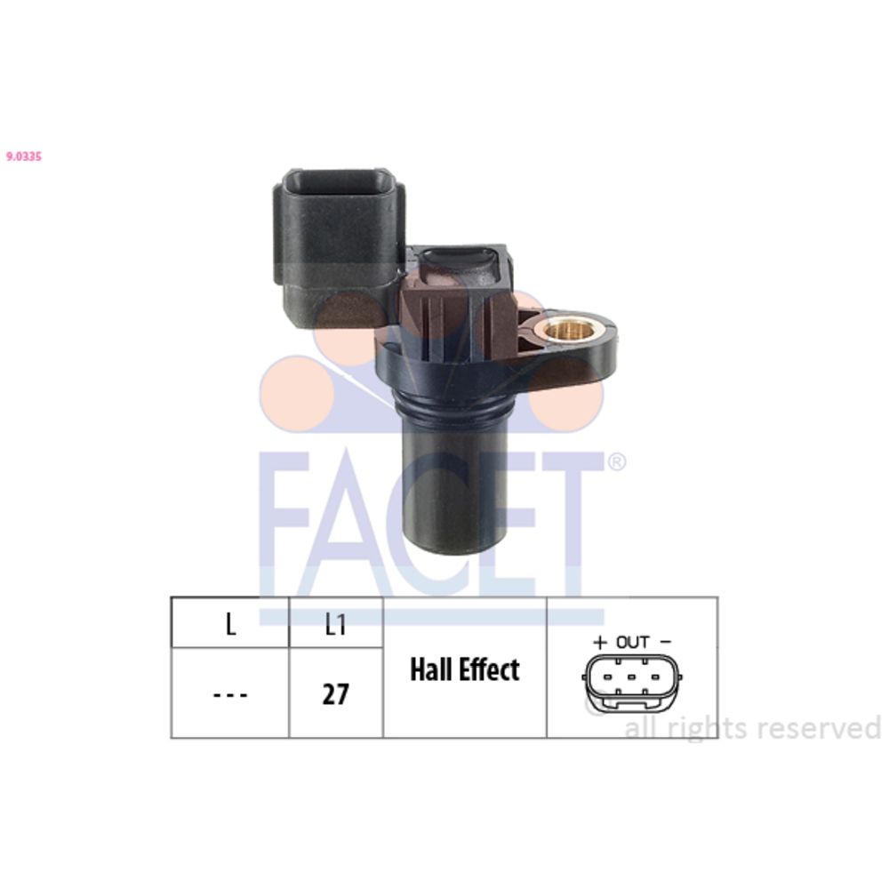 Sensor, kamaxelposition 10-9335