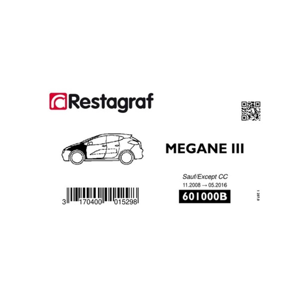 Kiinnikesarja Renault lokasuoja 601000B 24 osaa