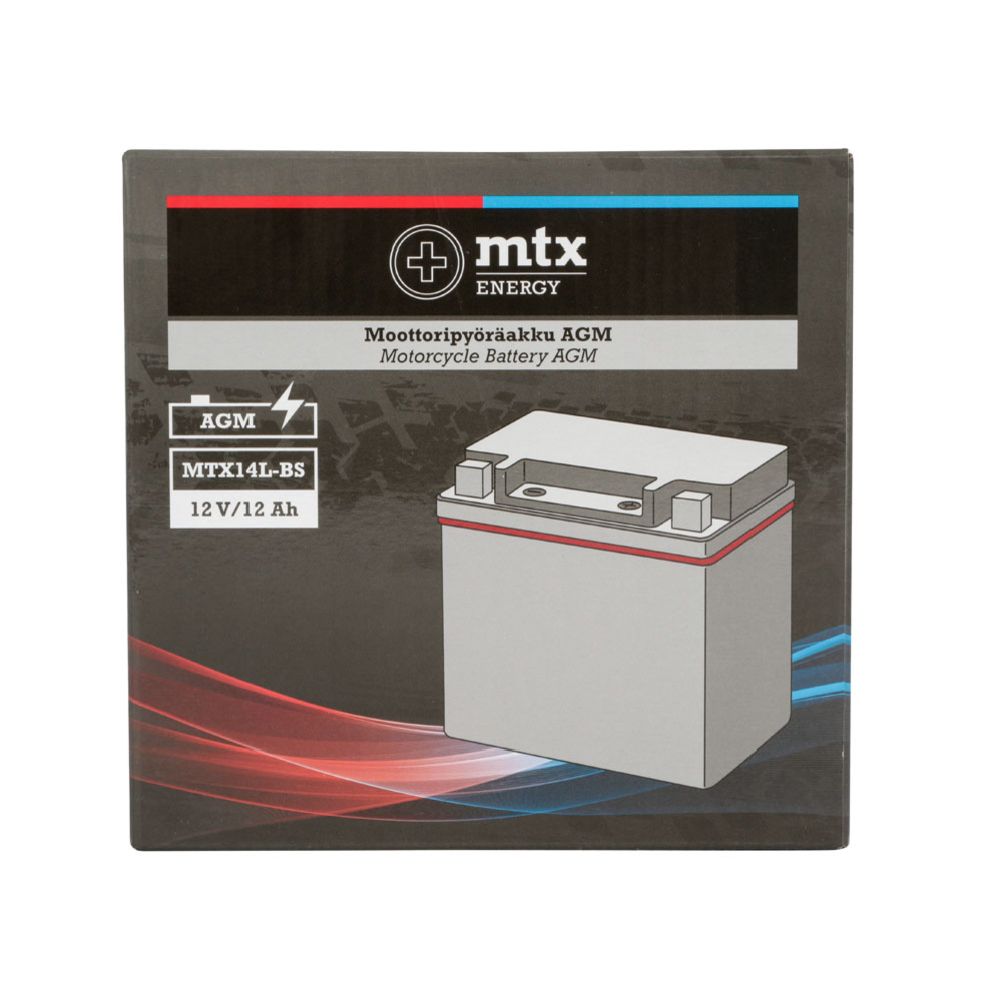 MTX Energy AGM-aku 12 V 12 Ah "MTX14L-BS" (P150 x L87 x K145 mm)