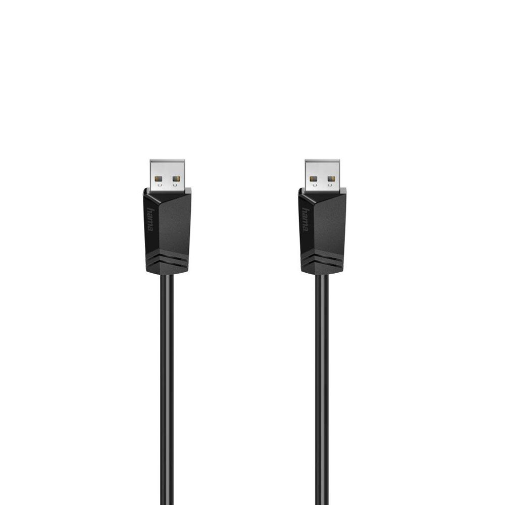 Hama USB-kabel, USB-A hane – USB-A hane, USB 2.0, 480 Mbit/s, 1,5 m