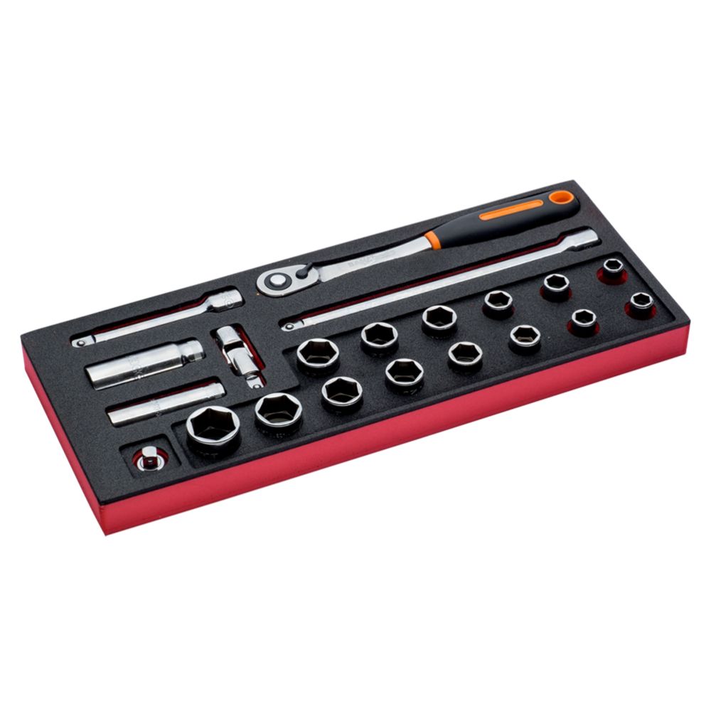 Bahco FF1E2201 Fit&Go 1/3 21-osaline vahtplastalusega padrunikomplekt 1/2"