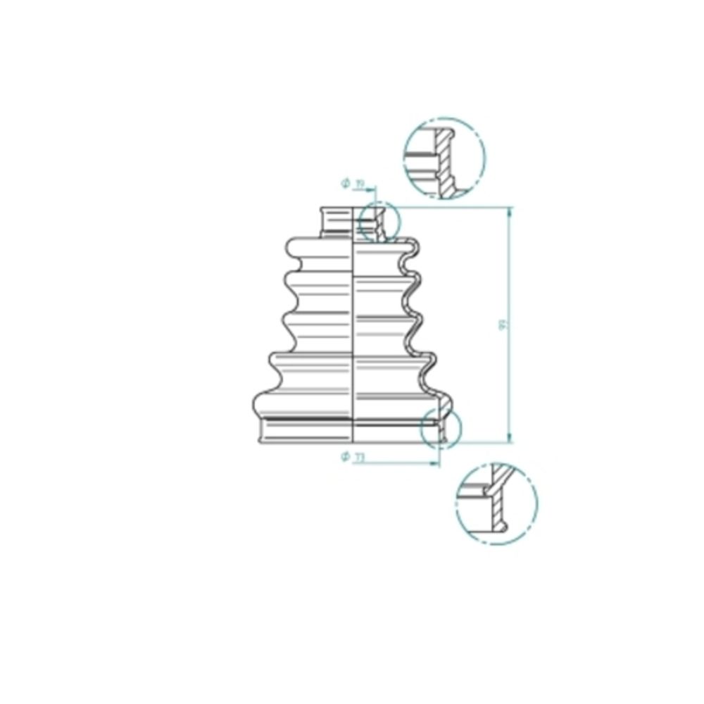 Veovõlli kaitsekummikomplekt 17-05574