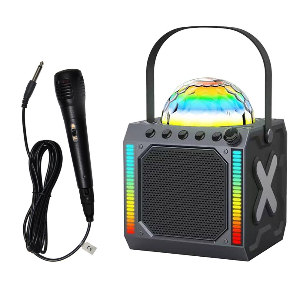 Denver BTM-618 Bluetooth-kaiutin mikrofonilla ja LED-diskovalolla