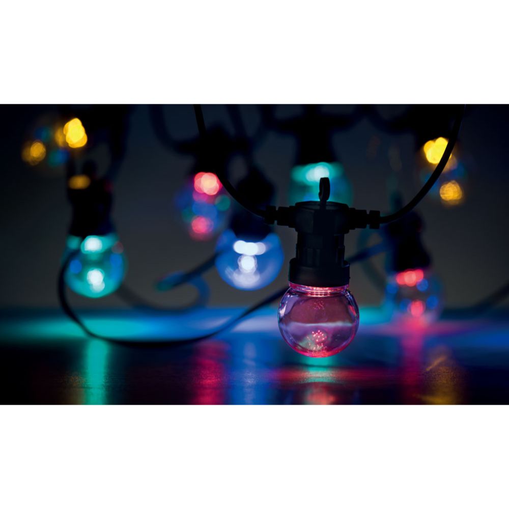 Lumo Party light 10-osainen moniväri valosarja IP44