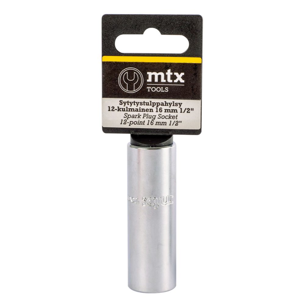 MTX Tools tändstiftshylsa 12-kant 16 mm 1/2"