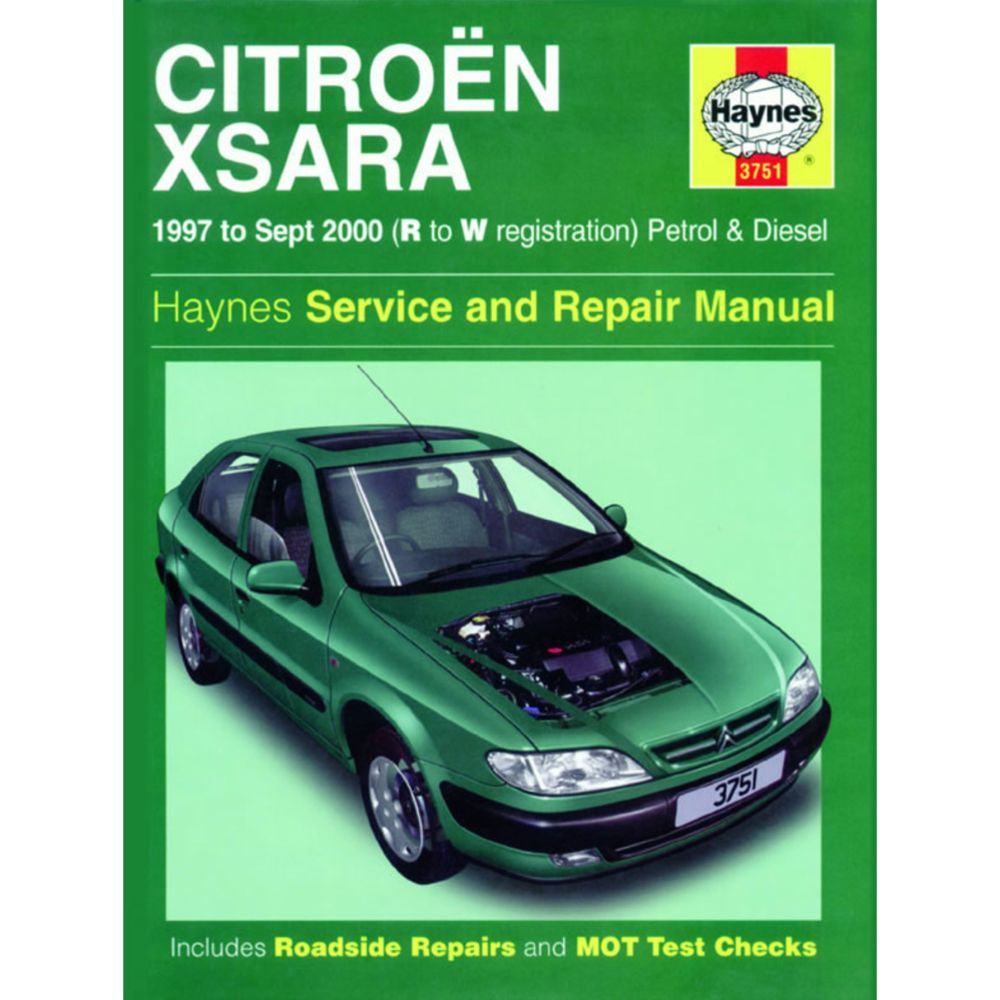 Korjausopas Citroen Xsara englanninkielinen