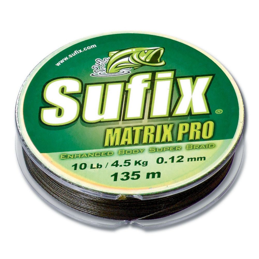 Sufix Matrix Pro 135 m 0,10 mm 5,0 kg vihreä monikuitusiima