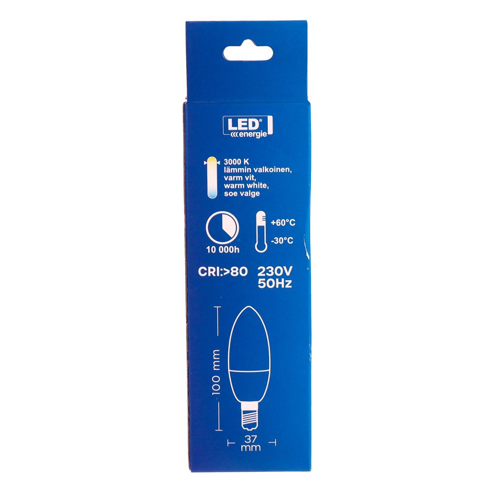 Energie LED-kronljuslampa bastu matt C37 470 lm 4,7 W E14