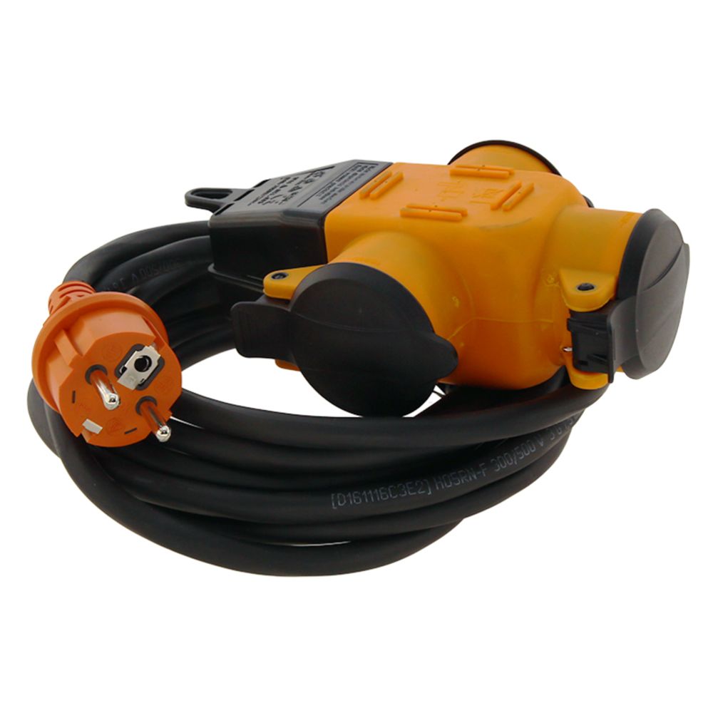 Airam jatkojohto 3-osainen 5 m kumia 3 x 1,5 mm² IP44