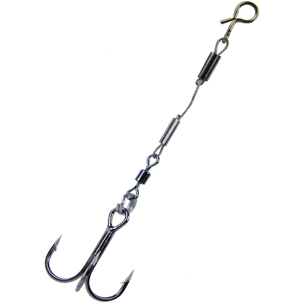 K.P Baits lisäkoukku leikarilla 12 kg 8 cm #4 2 kpl