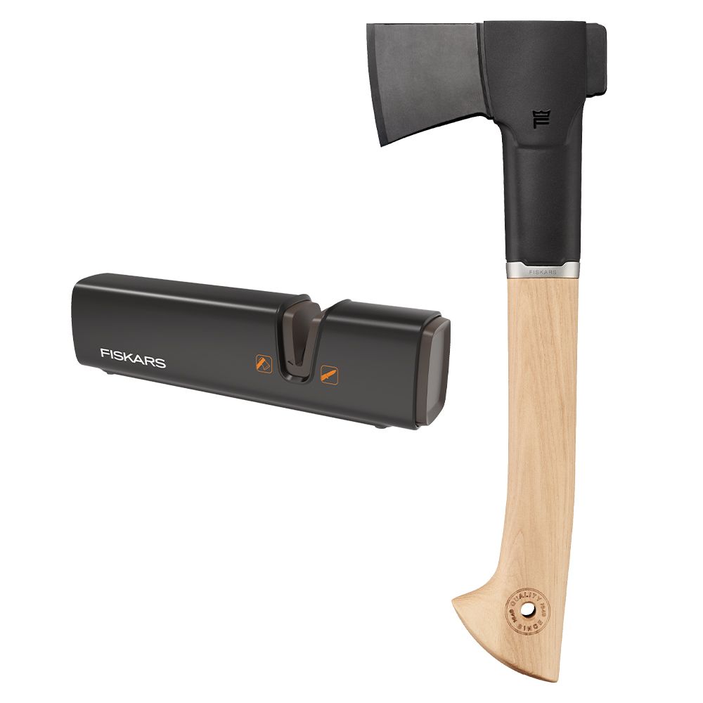 Fiskars Norden N7 matkakirves ja teritaja
