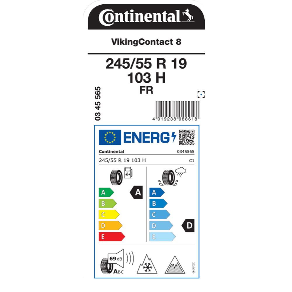 Continental VikingContact 8 245/55 R19 103H kitkarengas
