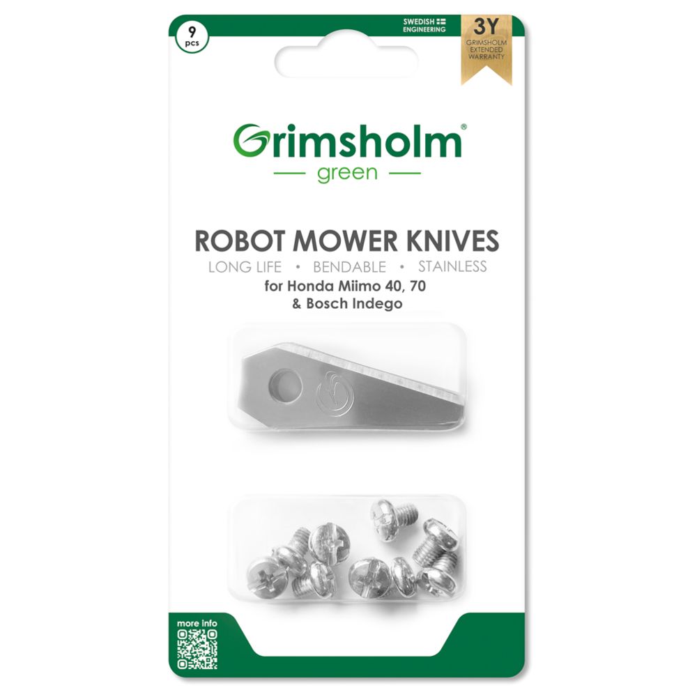 Grimsholm Green robotniiduki terad Bosch Indego 9 tk