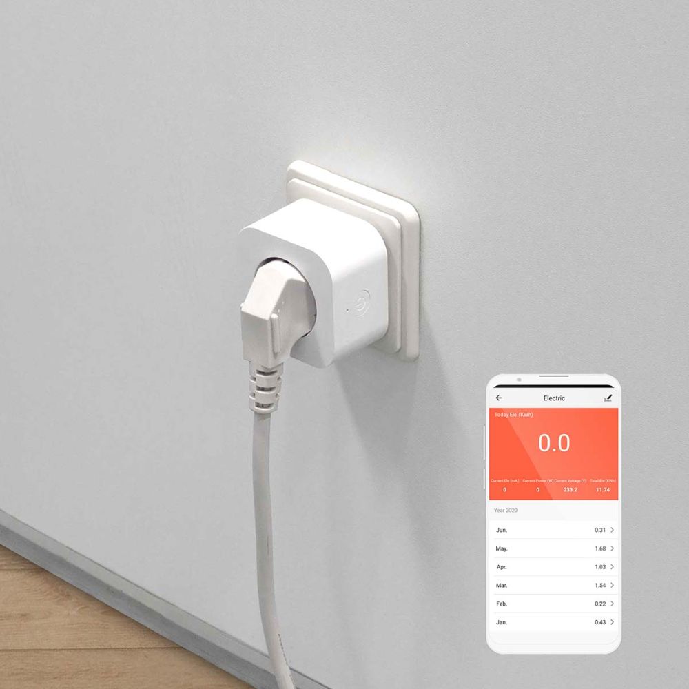 Nedis SmartLife energiamõõtjaga nutipistik, 3 tk