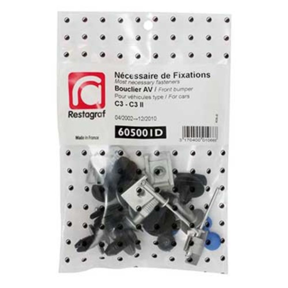 Kiinnikesarja Citroen etupuskuri 605001D 22 osaa
