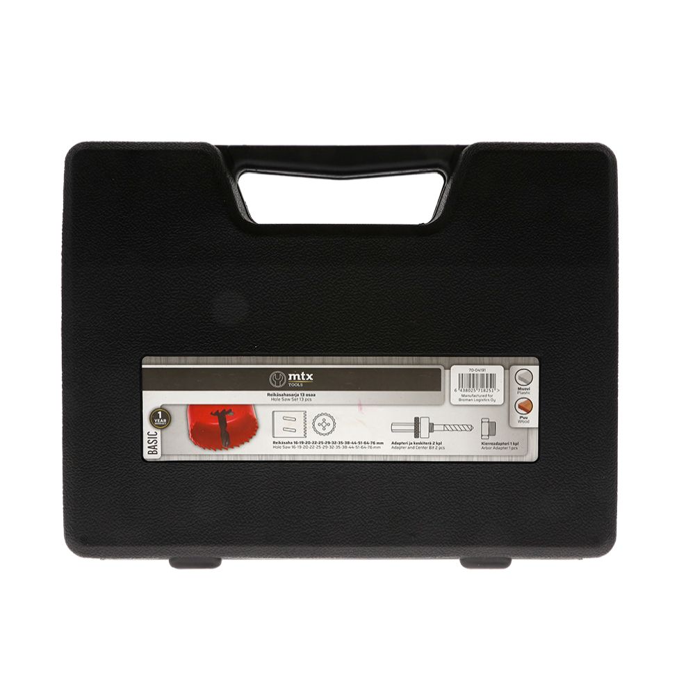 MTX Tools Basic hålsågssats 16–76 mm 13 delar