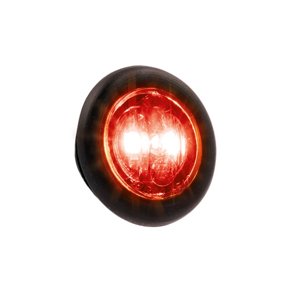 Optibeam Dark Phantom LED-positionsljus ø18,9/27,5 mm röd