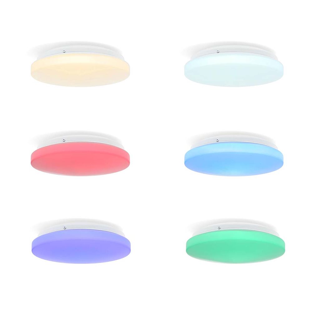 Nedis SmartLife LED-taklampa RGB/vit WiFi IP44