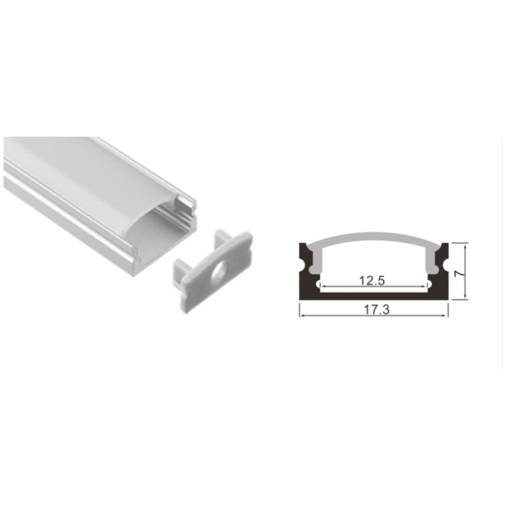 Led Energie LED-valonauhan asennusprofiili suora 2m