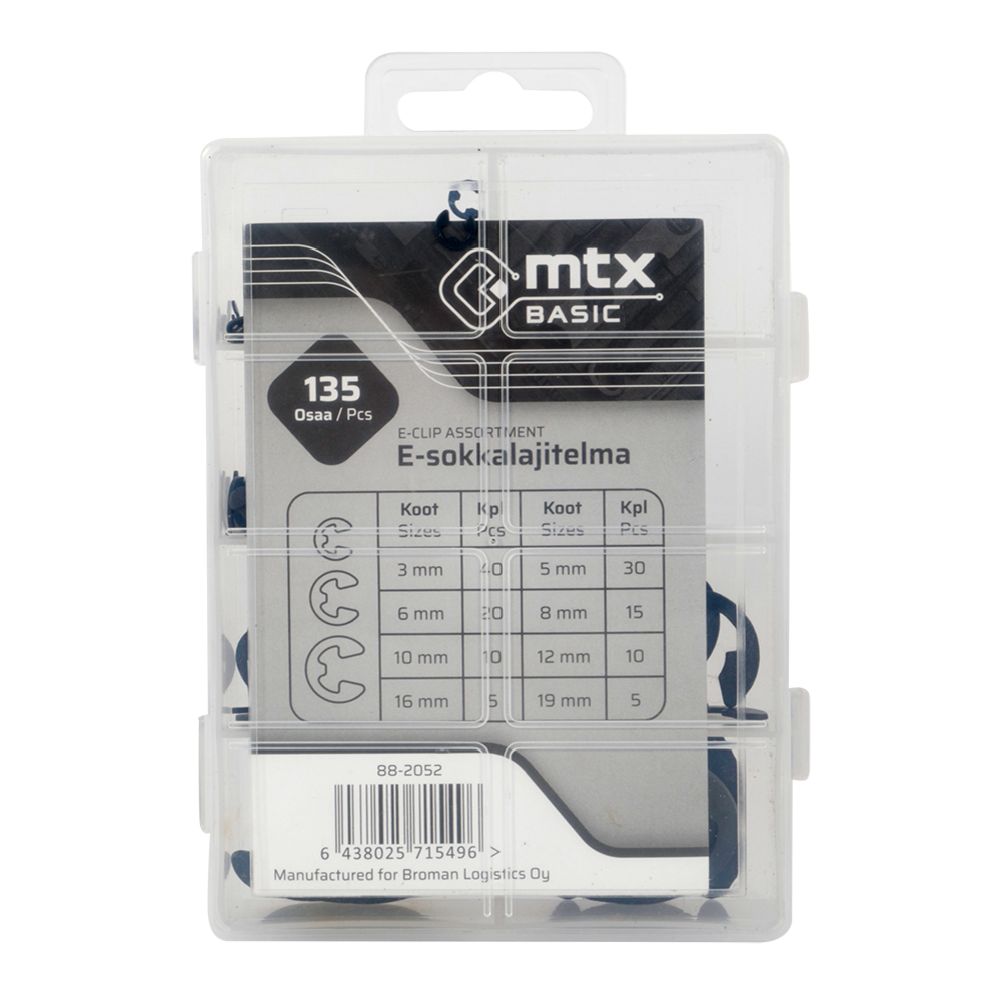 MTX Basic E-låsringar 135 delar
