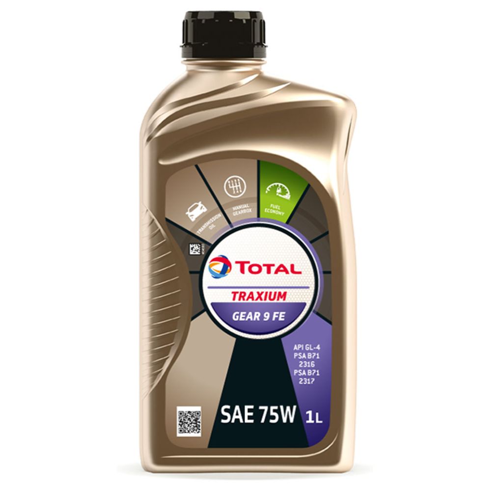 Total Traxium Gear 9 FE SAE 75W växellådsolja 1 l