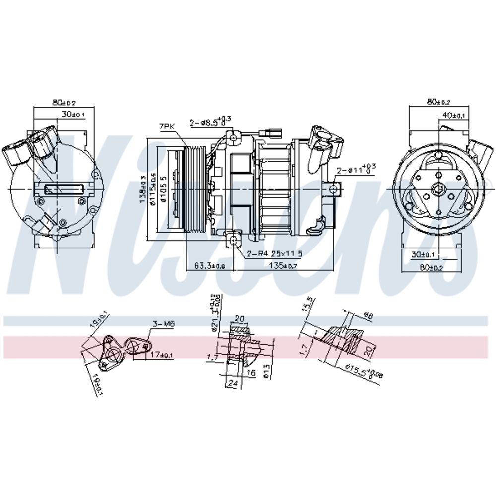 Ilmastointilaitteen kompressori 30-04007