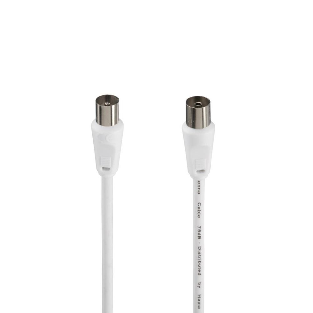 Hama antennikaabel, Coax isane - Coax emane, 10,0 m, 75 dB