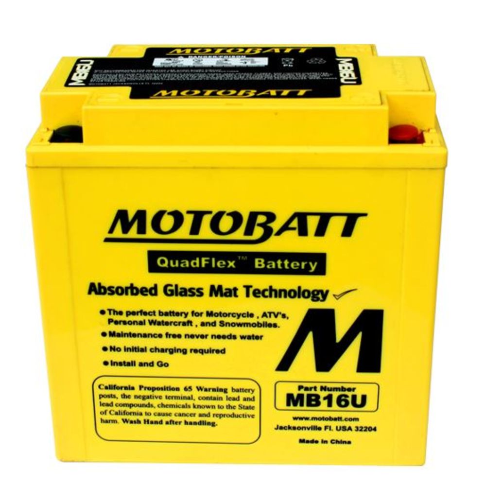Motobatt MC-batteri 12 V 20 Ah MB16U