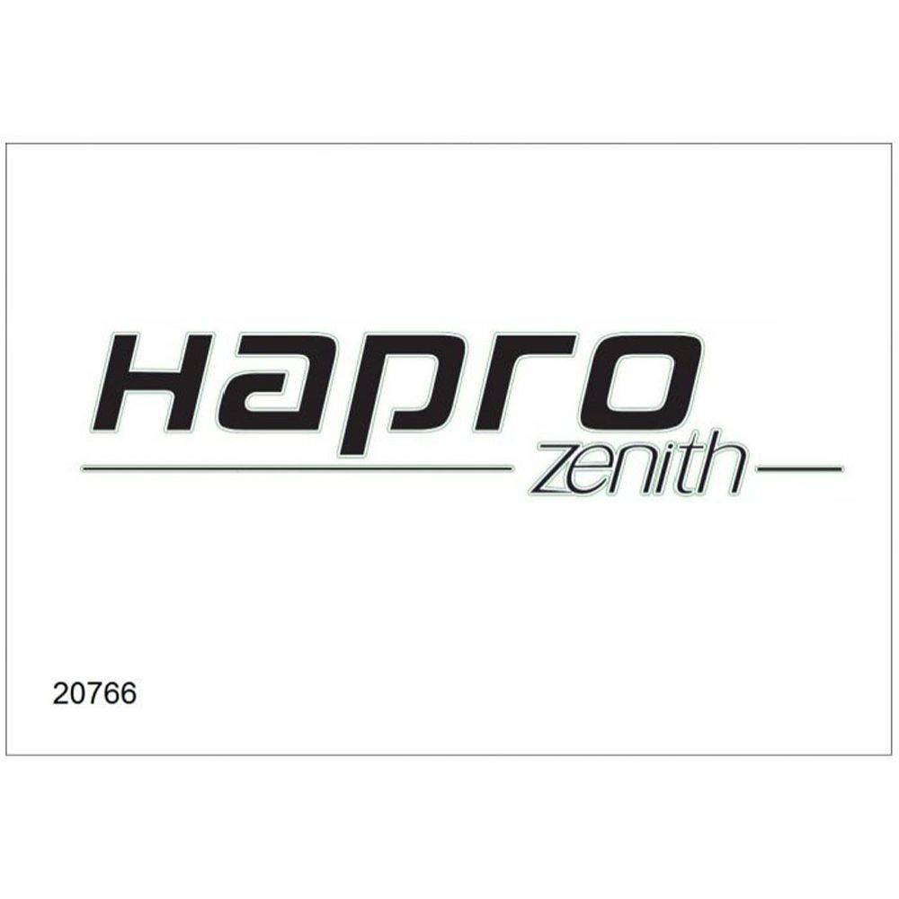Hapro 20766 Zenith sidodekal svart (Titanium/Pure White)
