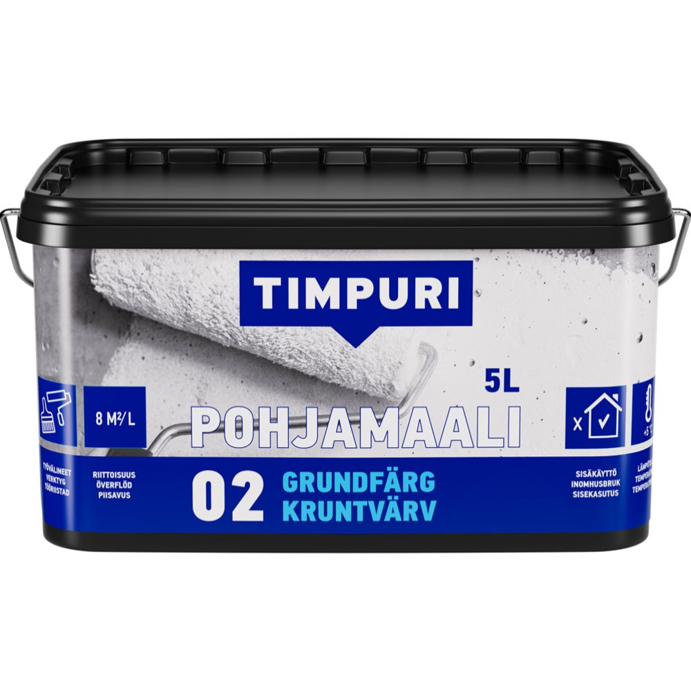 TIMPURI pohjamaali 02 valkoinen 5 l