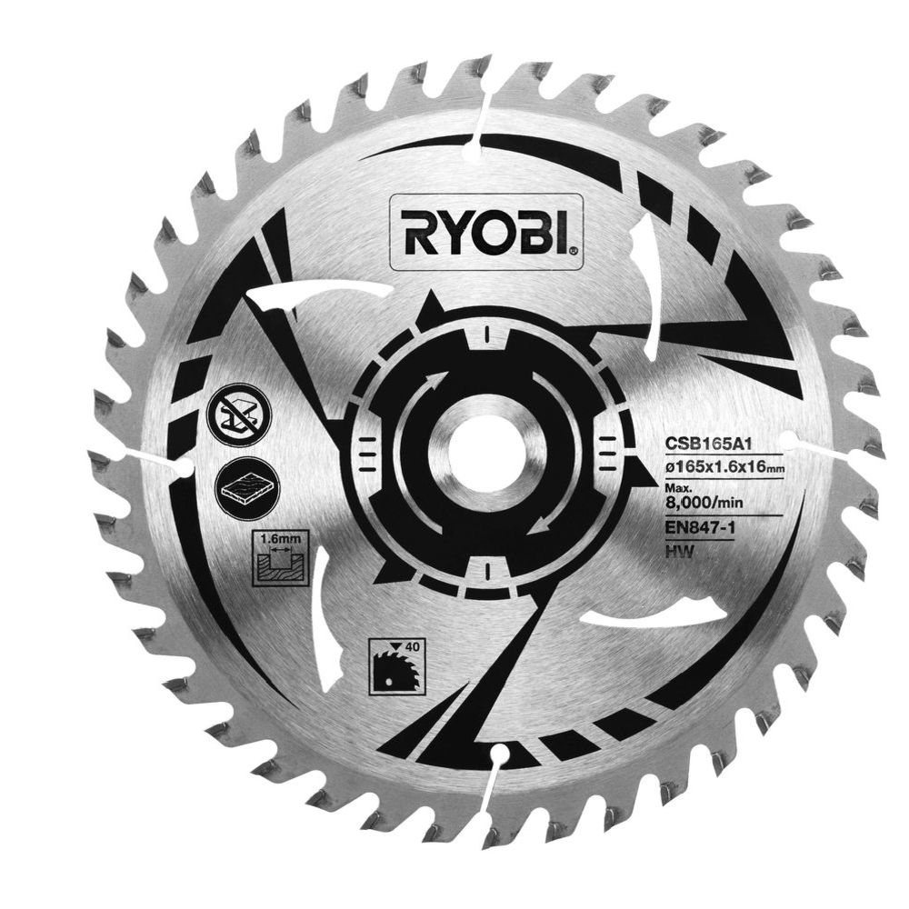 Ryobi ONE+ sågklinga 165 x 16 mm 40-tandad CSB165A1