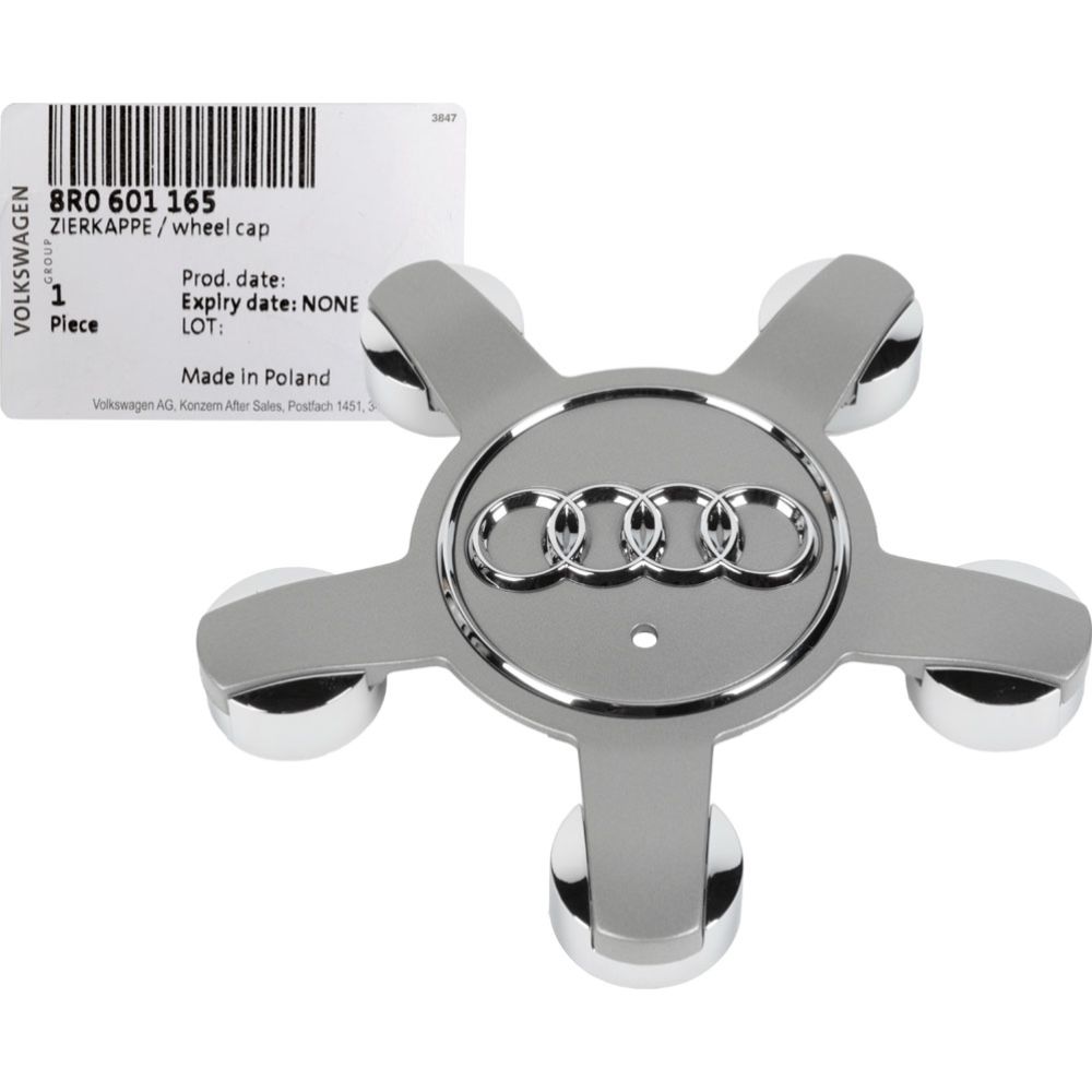 Veljekapsli embleem hõbedane "5-kodaraline" Audi originaal