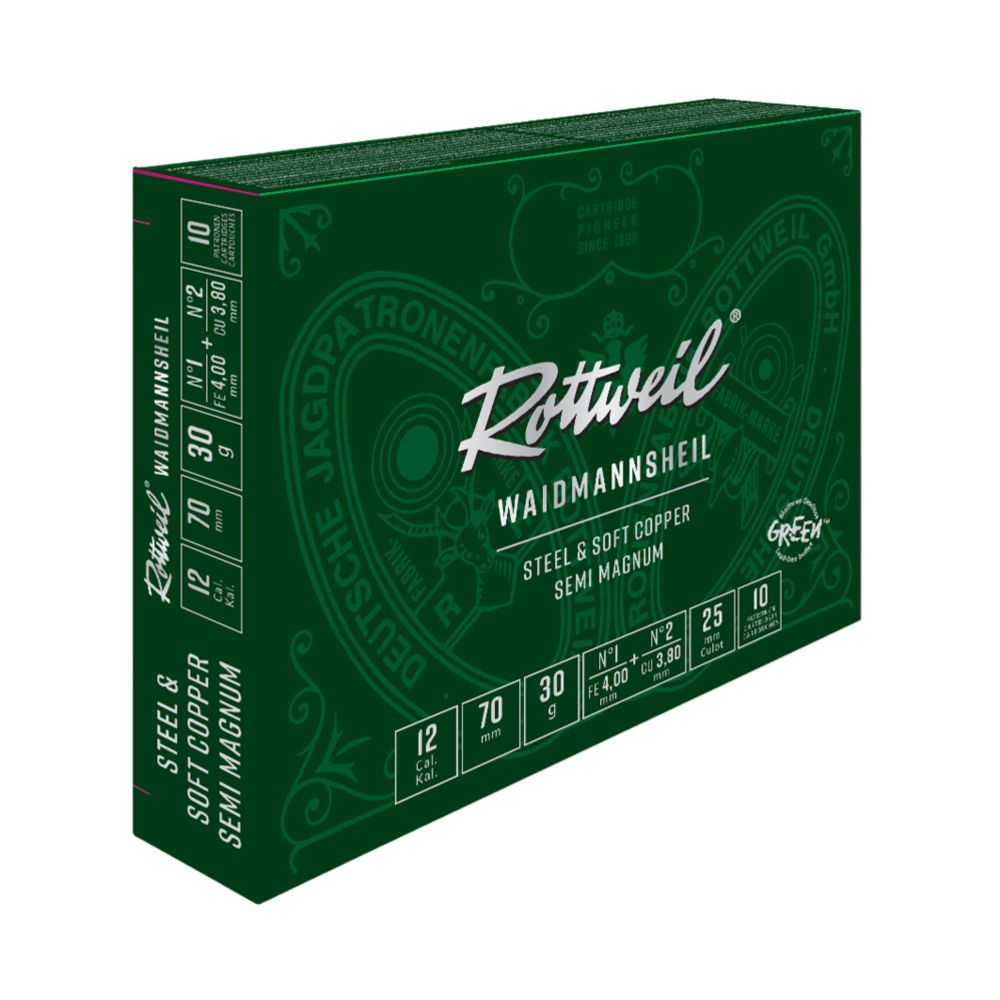 Rottweil Waidmannsheil FE&CU 12/70 30g 2,7&3,2 mm 10 kpl
