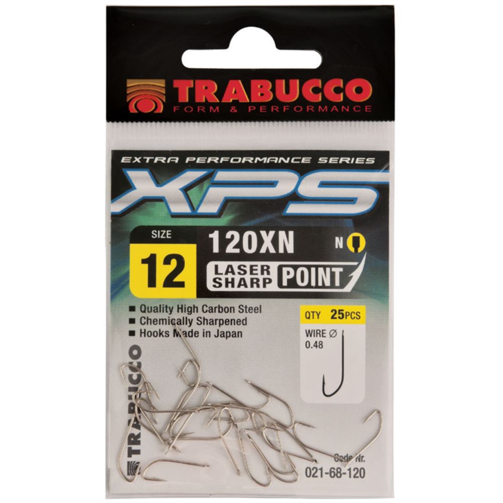 Trabucco XPS Supercarbon onkikoukku 120 XN n:ro 8 - 25kpl