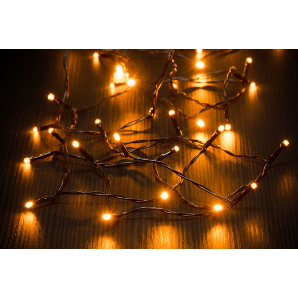 Finnlumour 240 LED-välisvalguskett, merevaigukollane