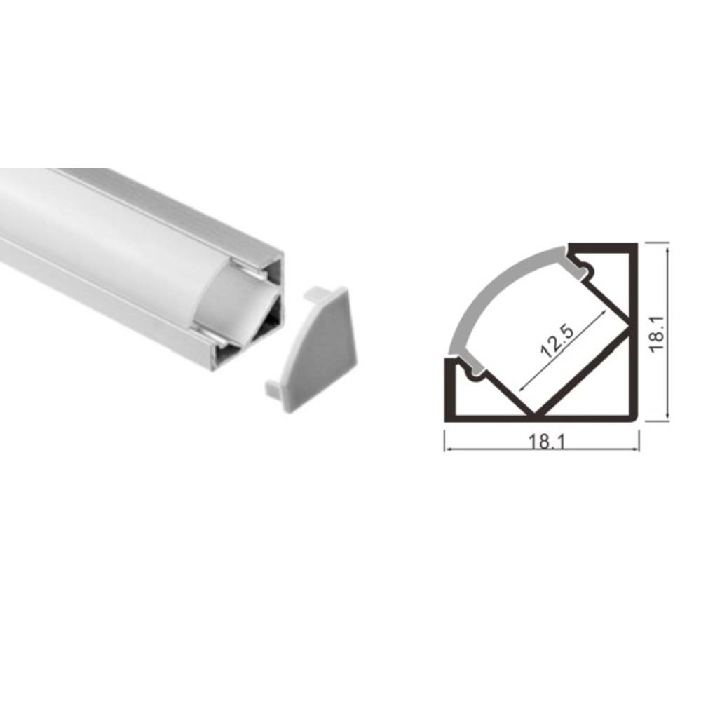 Led Energie LED-riba paigaldusprofiil 1m nurk