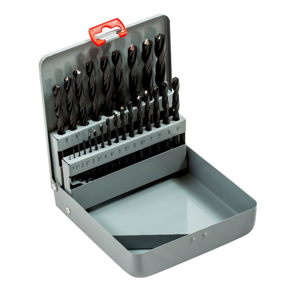 Bahco 451-MB-3 HSS DIN 338 metalliporanteräsarja 1,0 - 13,0 mm 25 osaa