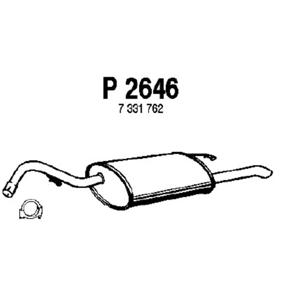 Takaäänenvaimentaja 14-2655
