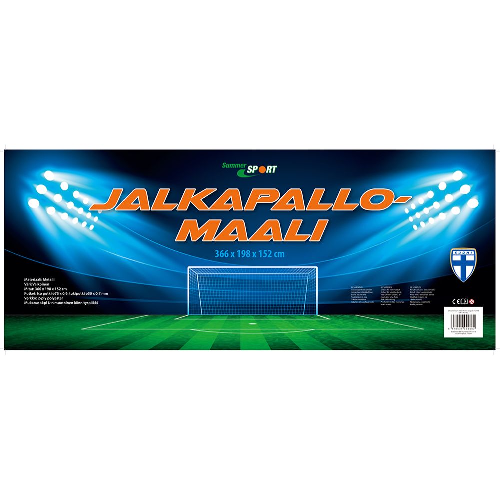Huuhkajat jalkapallomaali 366 x 198 x 152 cm